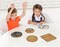 10 Pcs Wooden Mosaic Bases Assorted Shapes for DIY Coaster Crafts and Mosaic Art Projects